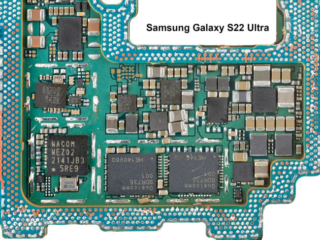 Замена микросхем заряла S22 ultra